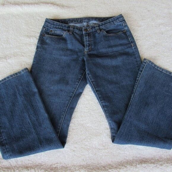 Michael Kors Women's Size 6 Boot Cut Jeans Dark Wash Denim Classic Minimalist - Picture 4 of 15
